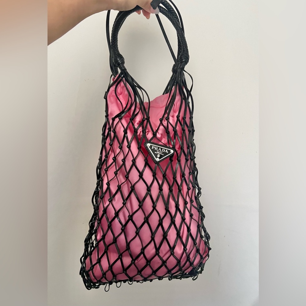 Prada Tessuto Nylon Net Tote.